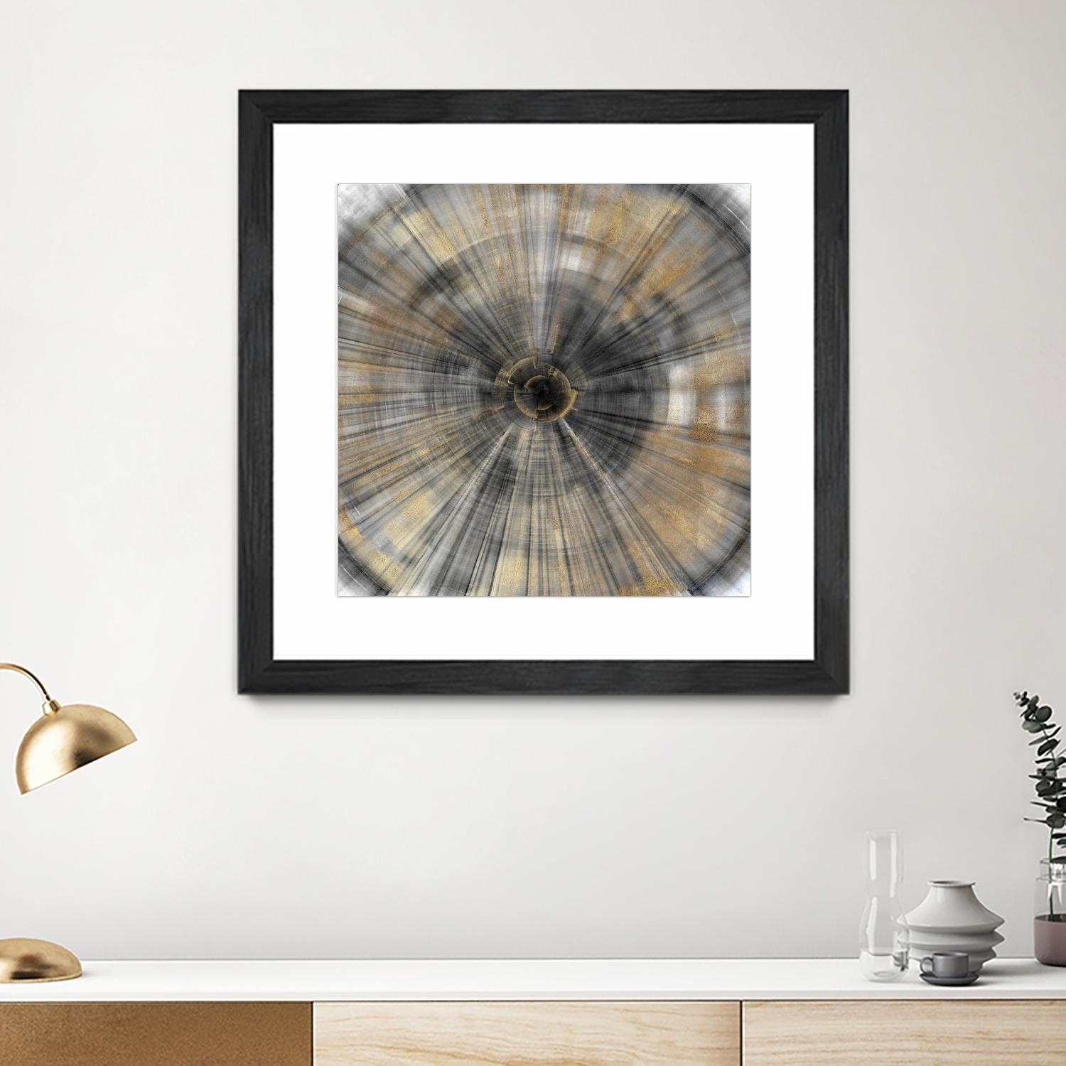 Golden Rays by PI Studio on GIANT ART - abstract