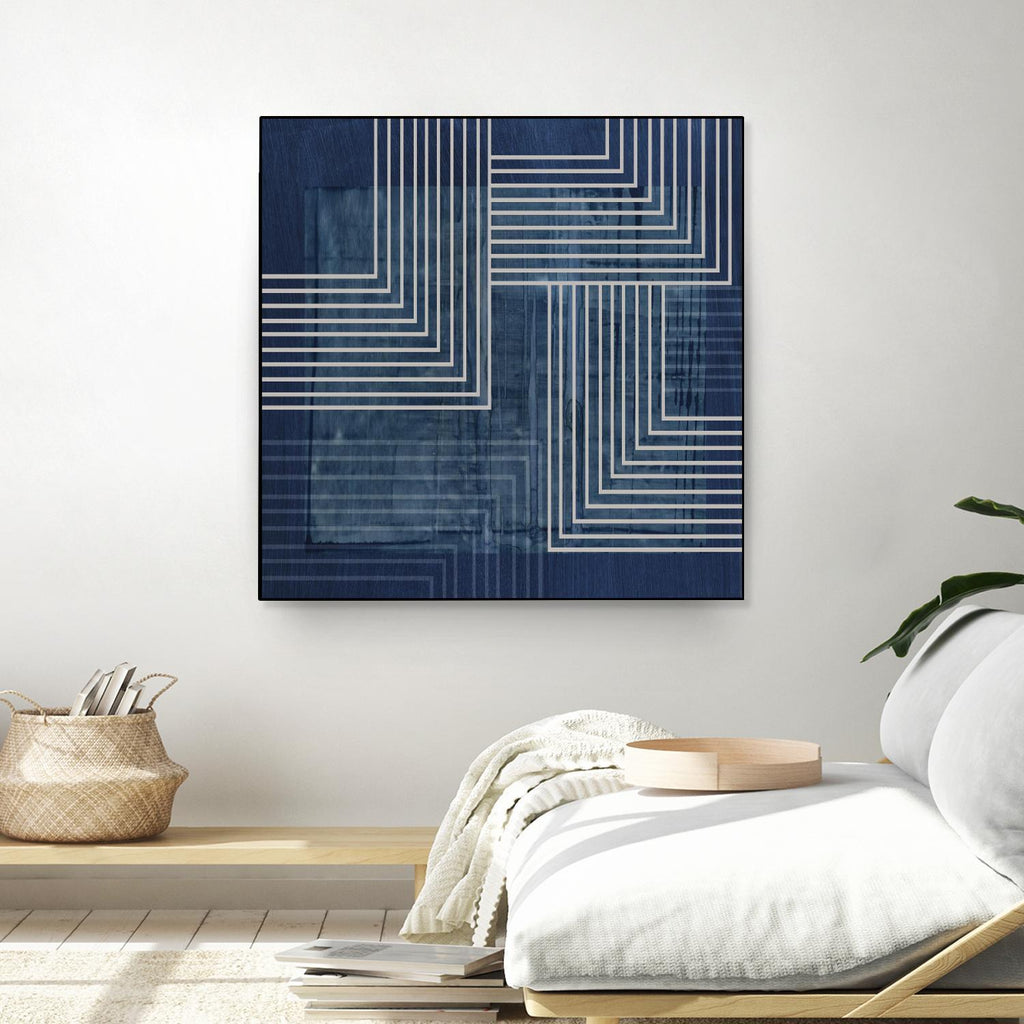 Beneath the Dark Blue Waves III par PI Studio sur GIANT ART - abstrait