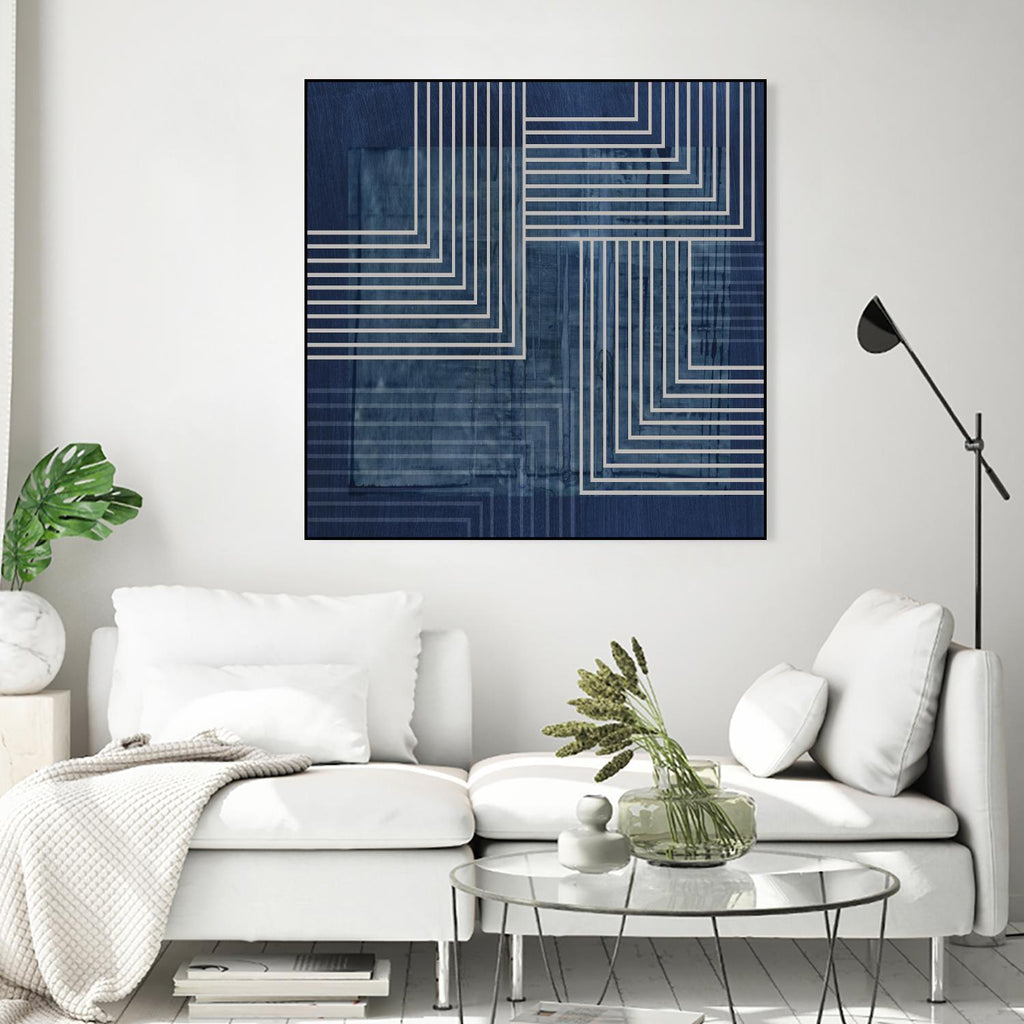 Beneath the Dark Blue Waves III by PI Studio on GIANT ART - abstract