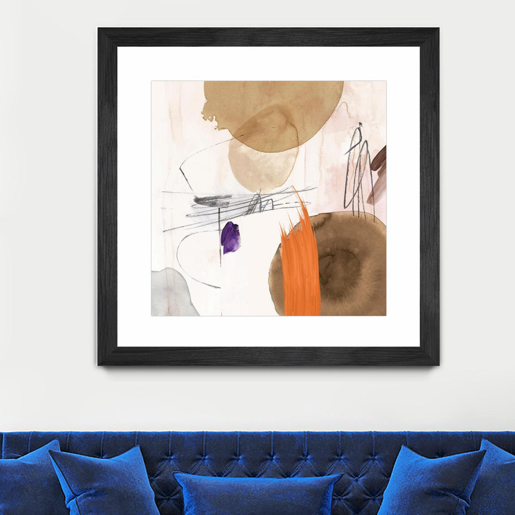 Velvet At Dusk II par PI Studio sur GIANT ART - abstrait orange