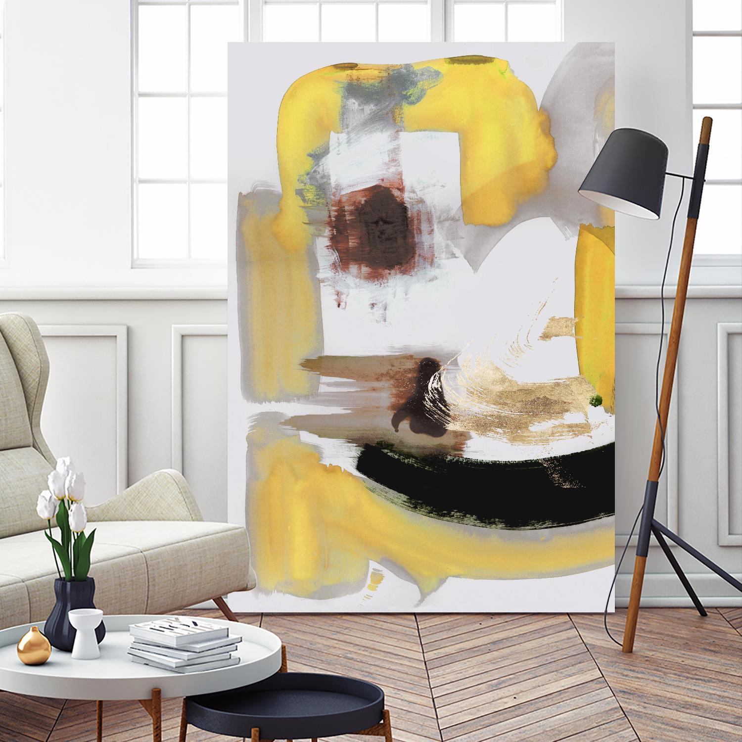 Lines Written in Early Spring II by PI Studio on GIANT ART - gold abstract abstract