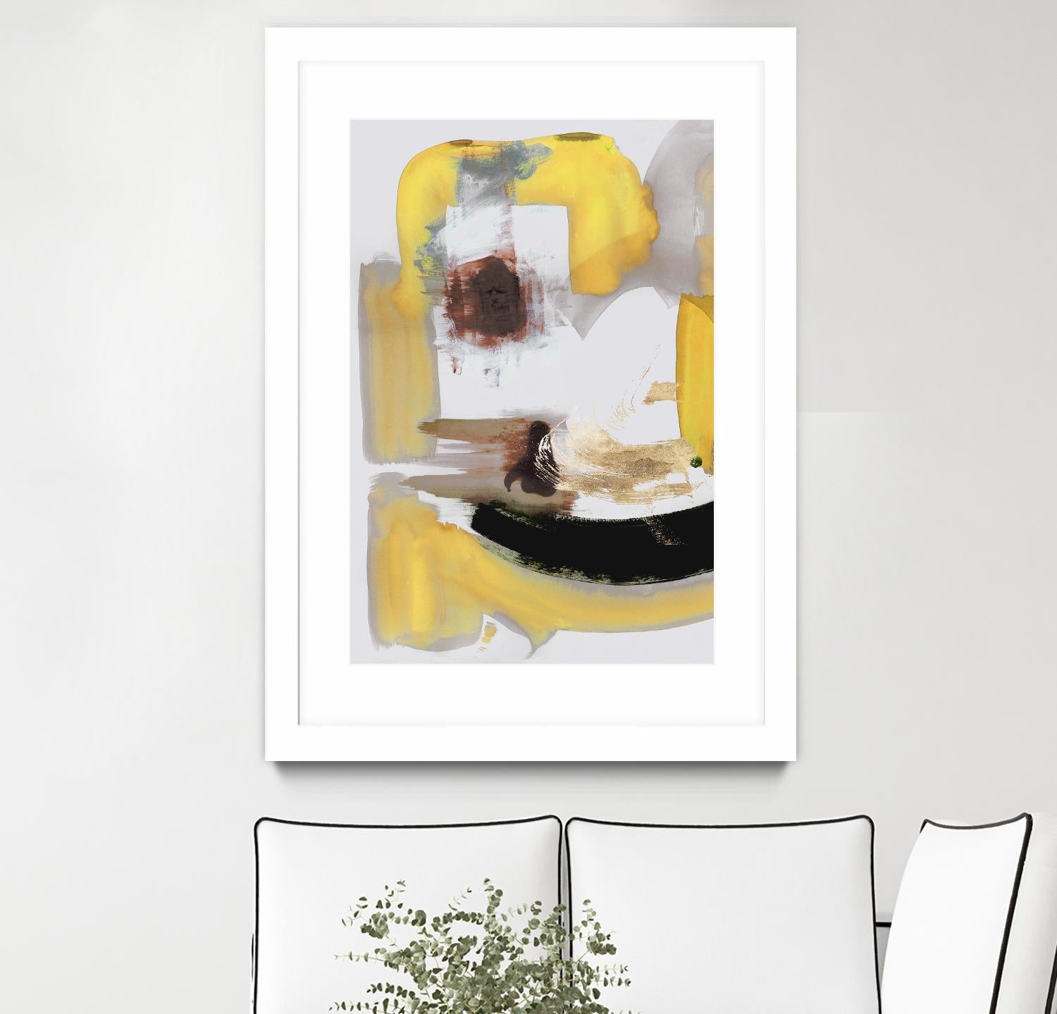 Lines Written in Early Spring II by PI Studio on GIANT ART - gold abstract abstract