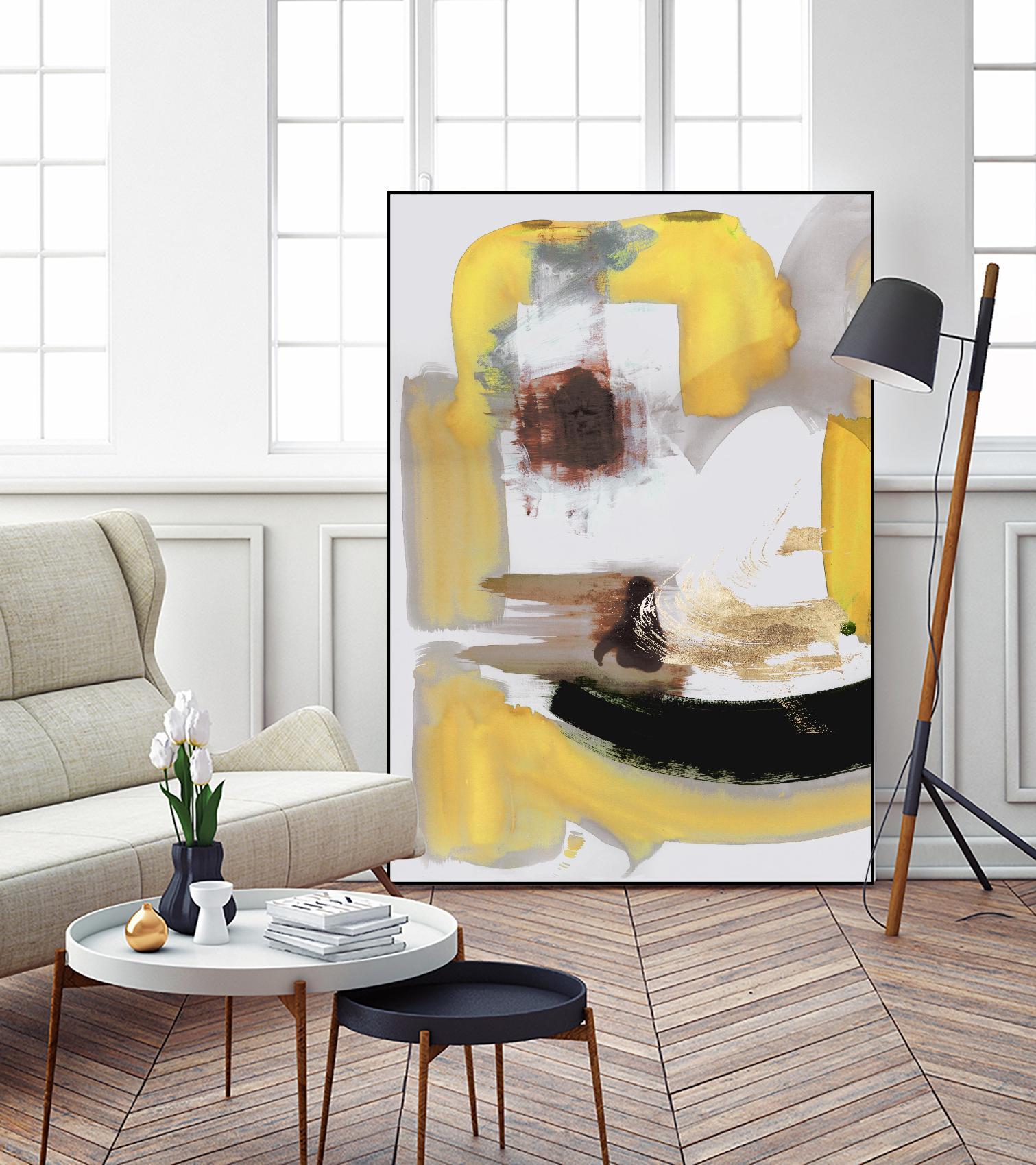 Lines Written in Early Spring II by PI Studio on GIANT ART - gold abstract abstract