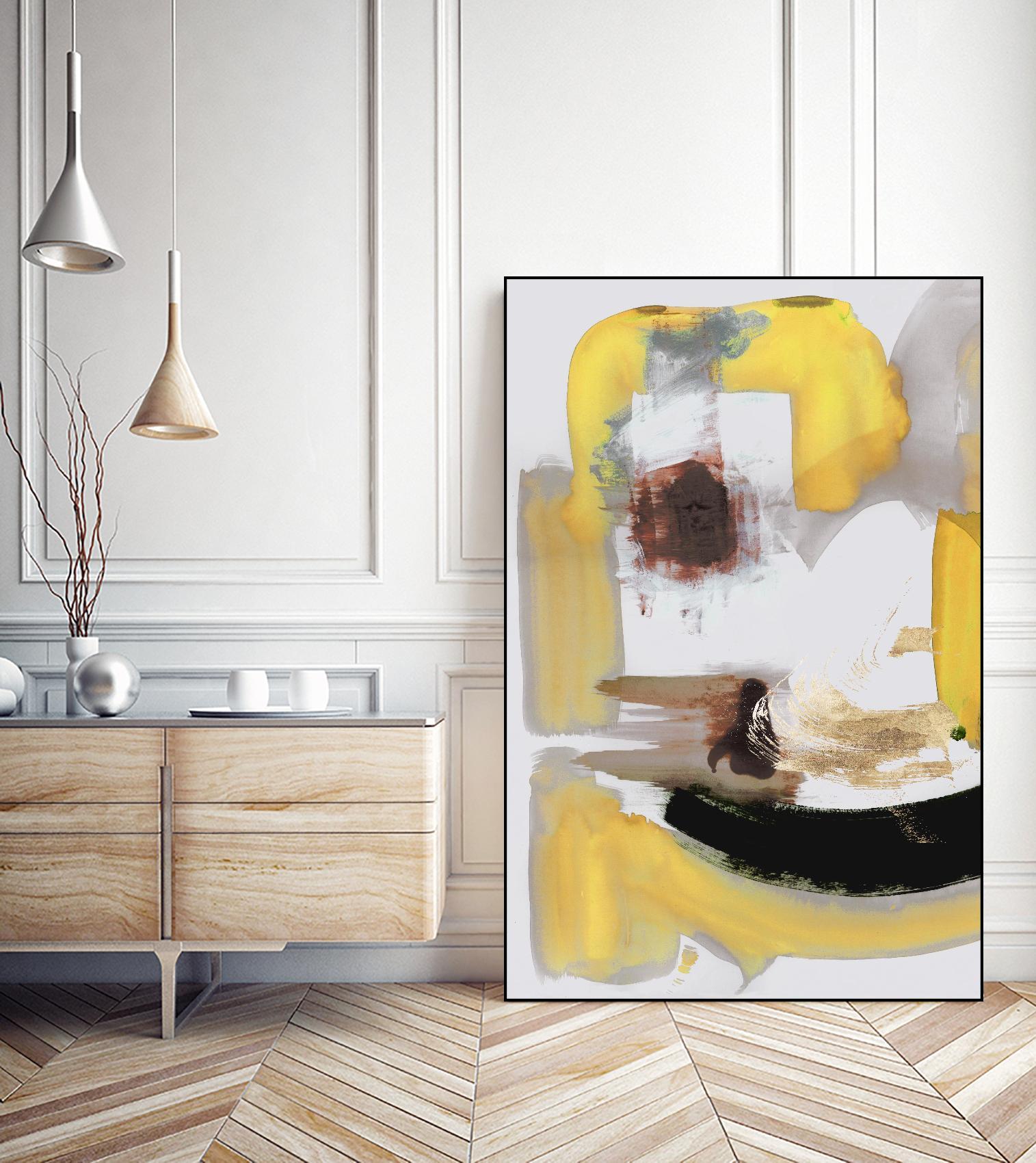 Lines Written in Early Spring II by PI Studio on GIANT ART - gold abstract abstract