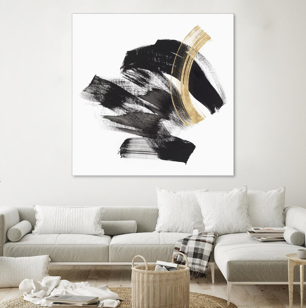 Golden Brushstroke II by PI Studio on GIANT ART - gold abstract abstract