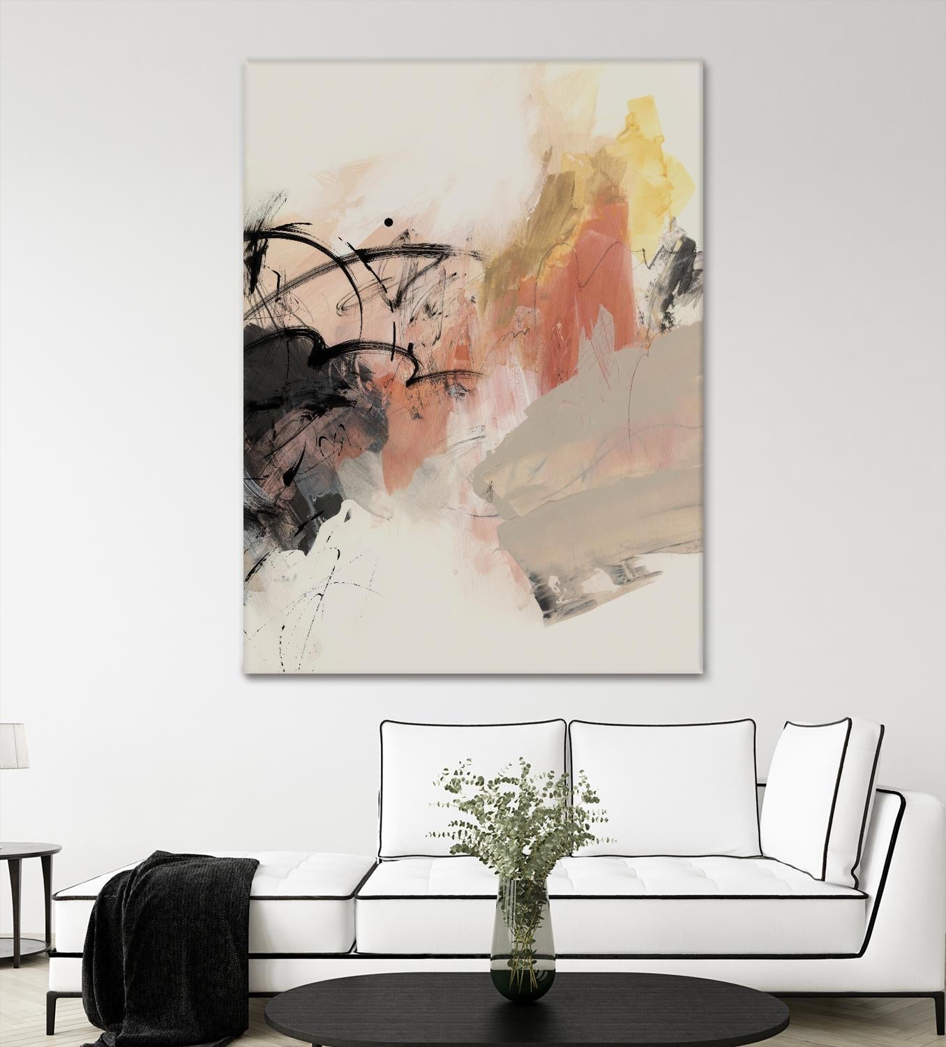 Grapefruit I by PI Studio on GIANT ART - pink abstract abstract