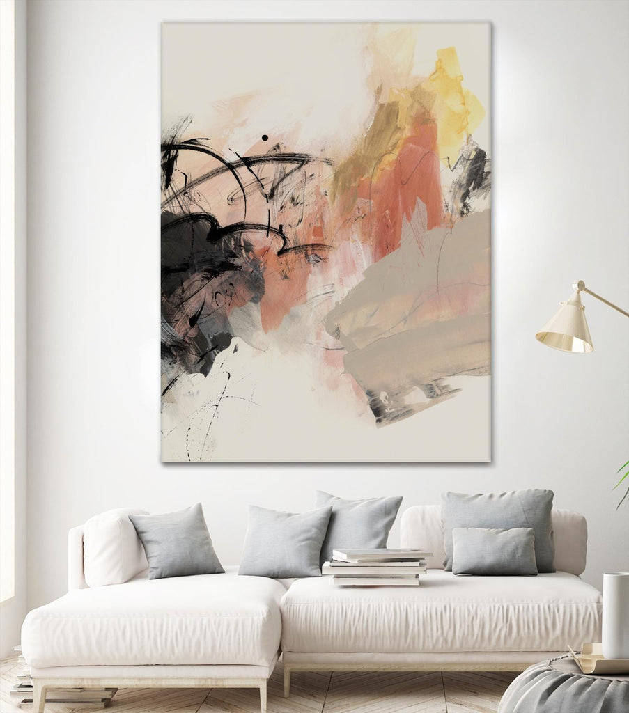 Grapefruit I by PI Studio on GIANT ART - pink abstract abstract