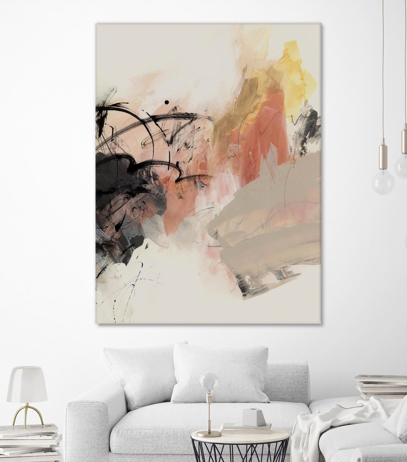Grapefruit I by PI Studio on GIANT ART - pink abstract abstract