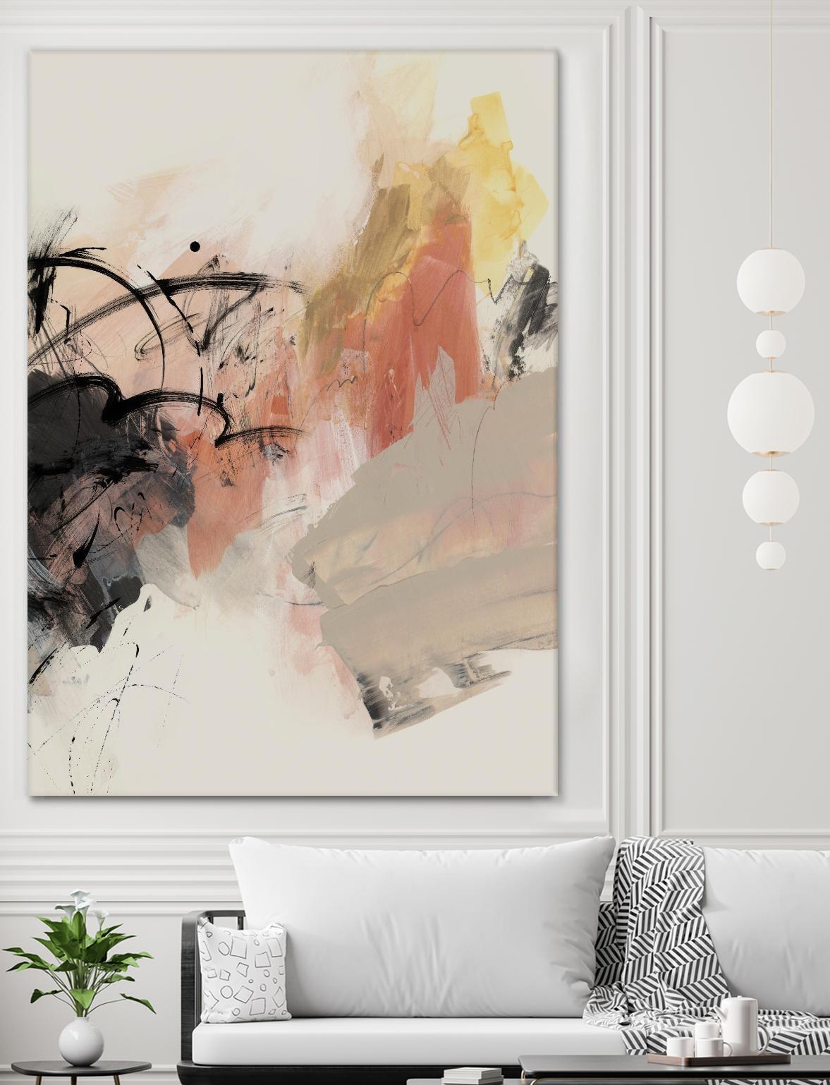 Grapefruit I by PI Studio on GIANT ART - pink abstract abstract