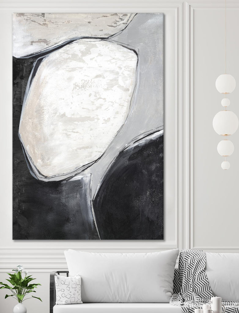 Falling Rocks I by PI Studio on GIANT ART - grey  shapes