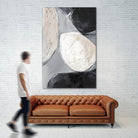 Falling Rocks II by PI Studio on GIANT ART - white shapes abstract