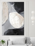 Falling Rocks II by PI Studio on GIANT ART - white shapes abstract