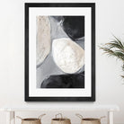 Falling Rocks II by PI Studio on GIANT ART - white shapes abstract
