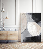 Falling Rocks II by PI Studio on GIANT ART - white shapes abstract