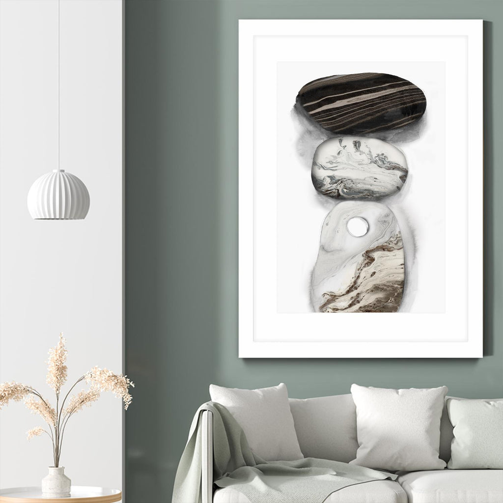 Majestic Rocks I by PI Studio on GIANT ART - white abstract