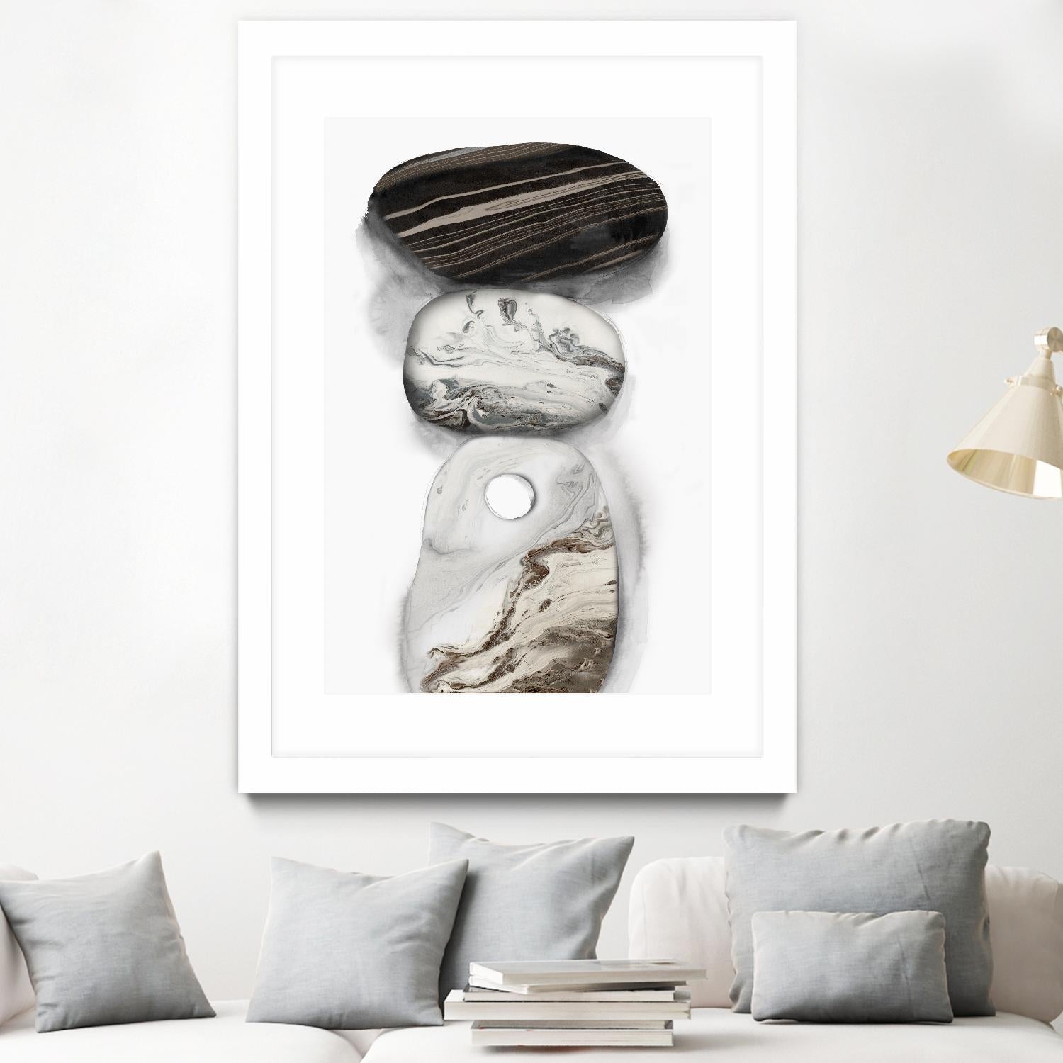 Majestic Rocks I by PI Studio on GIANT ART - white abstract