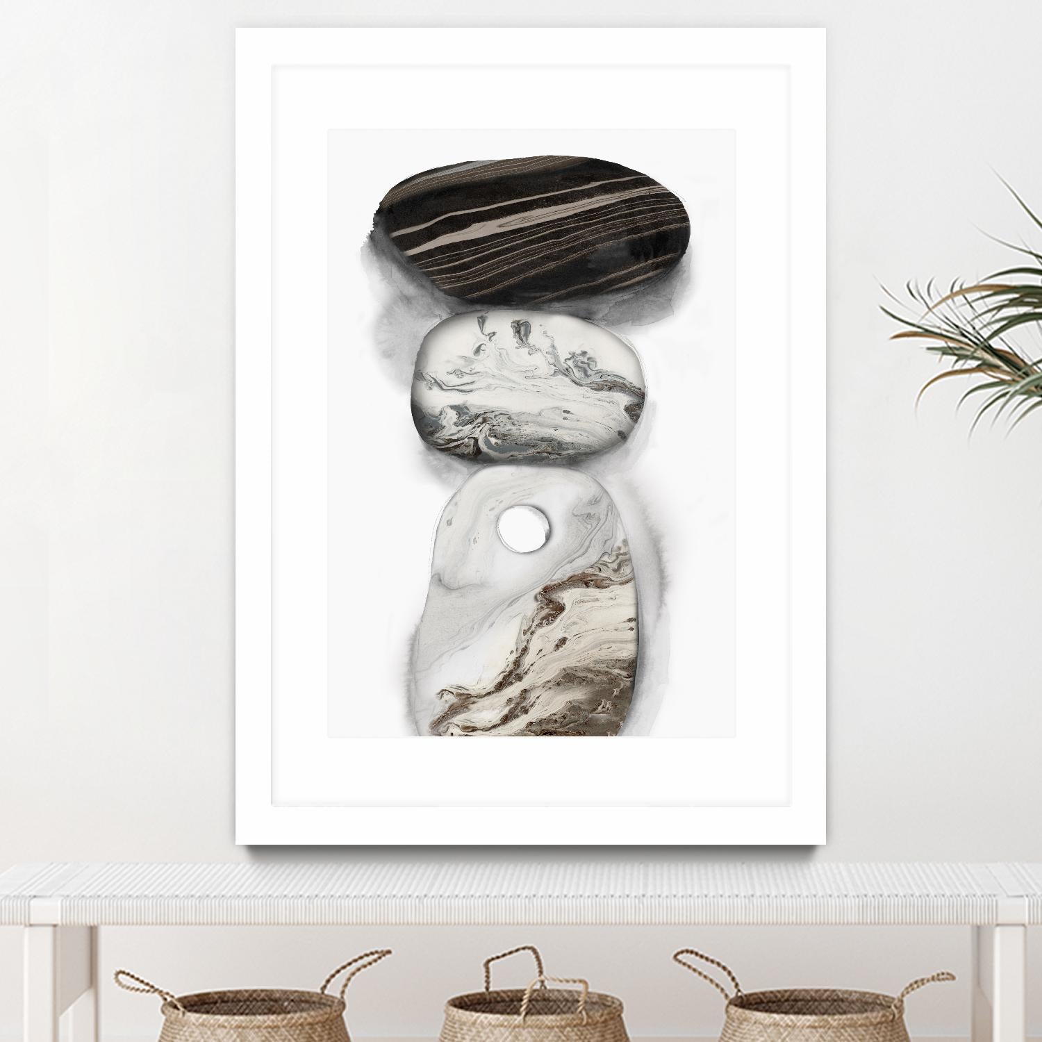 Majestic Rocks I by PI Studio on GIANT ART - white abstract