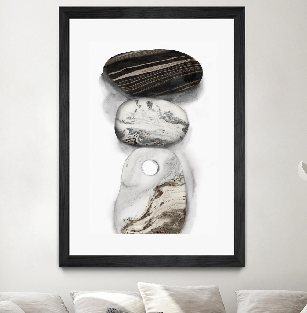 Majestic Rocks I by PI Studio on GIANT ART - white abstract