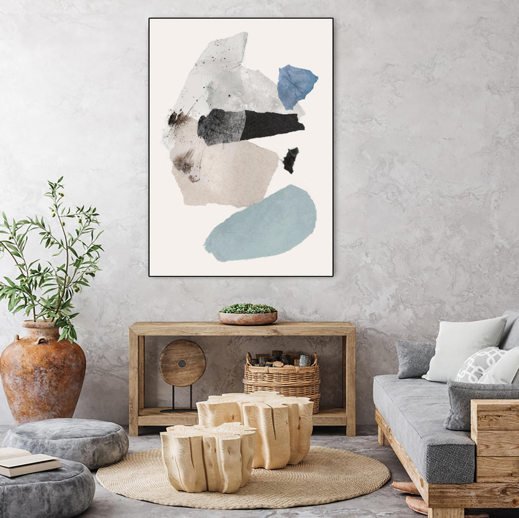 Pieces of Fun II by PI Studio on GIANT ART - beige abstract