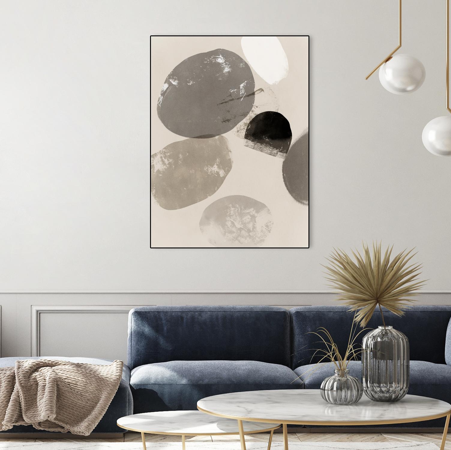 Floating Rocks II by PI Studio on GIANT ART - abstract