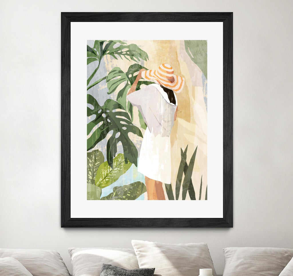 Plant Lady III by PI  Studio on GIANT ART - green botanical tropical