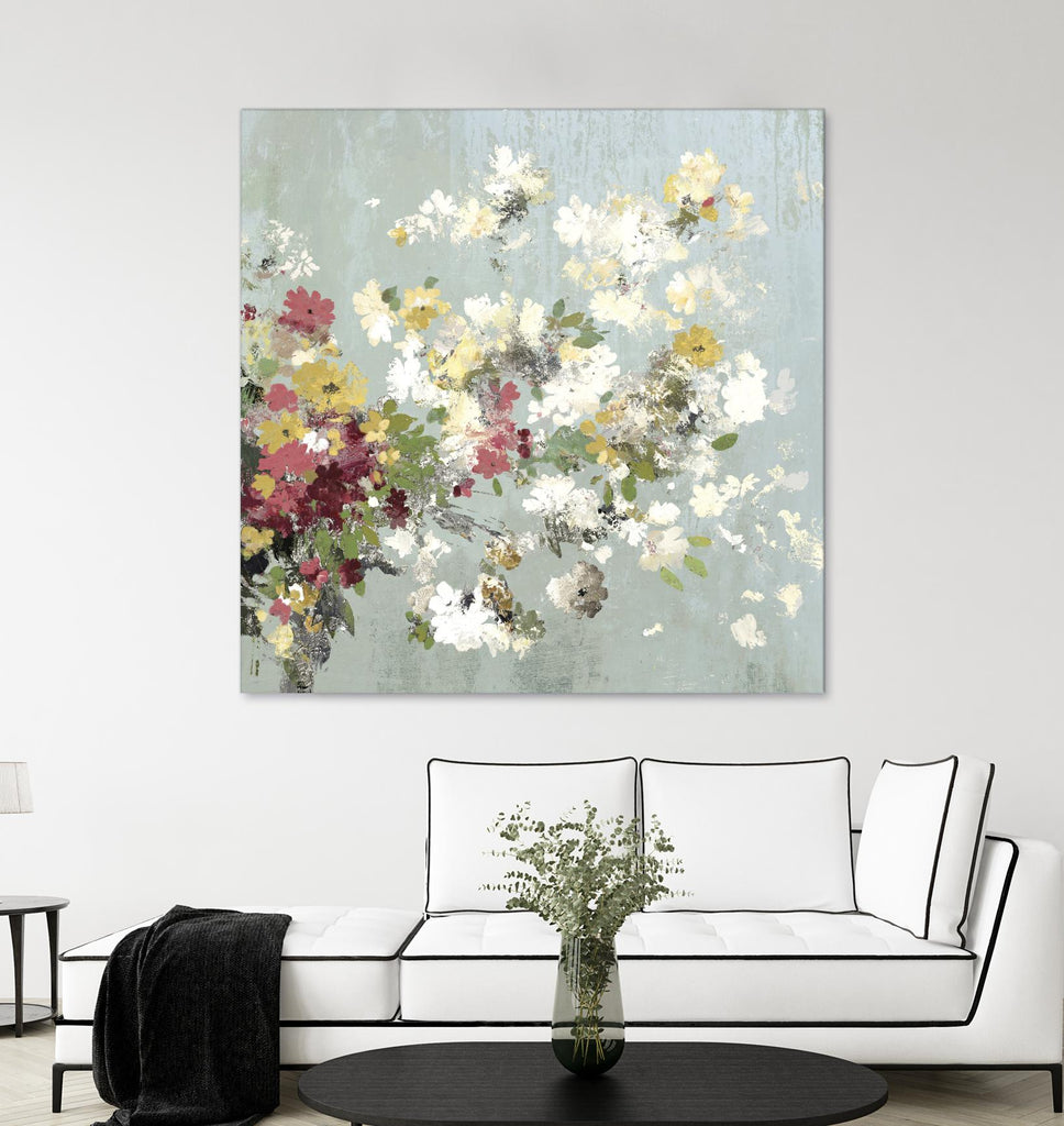 Abstract Bouquet II par Allison Pearce sur GIANT ART - floral blanc