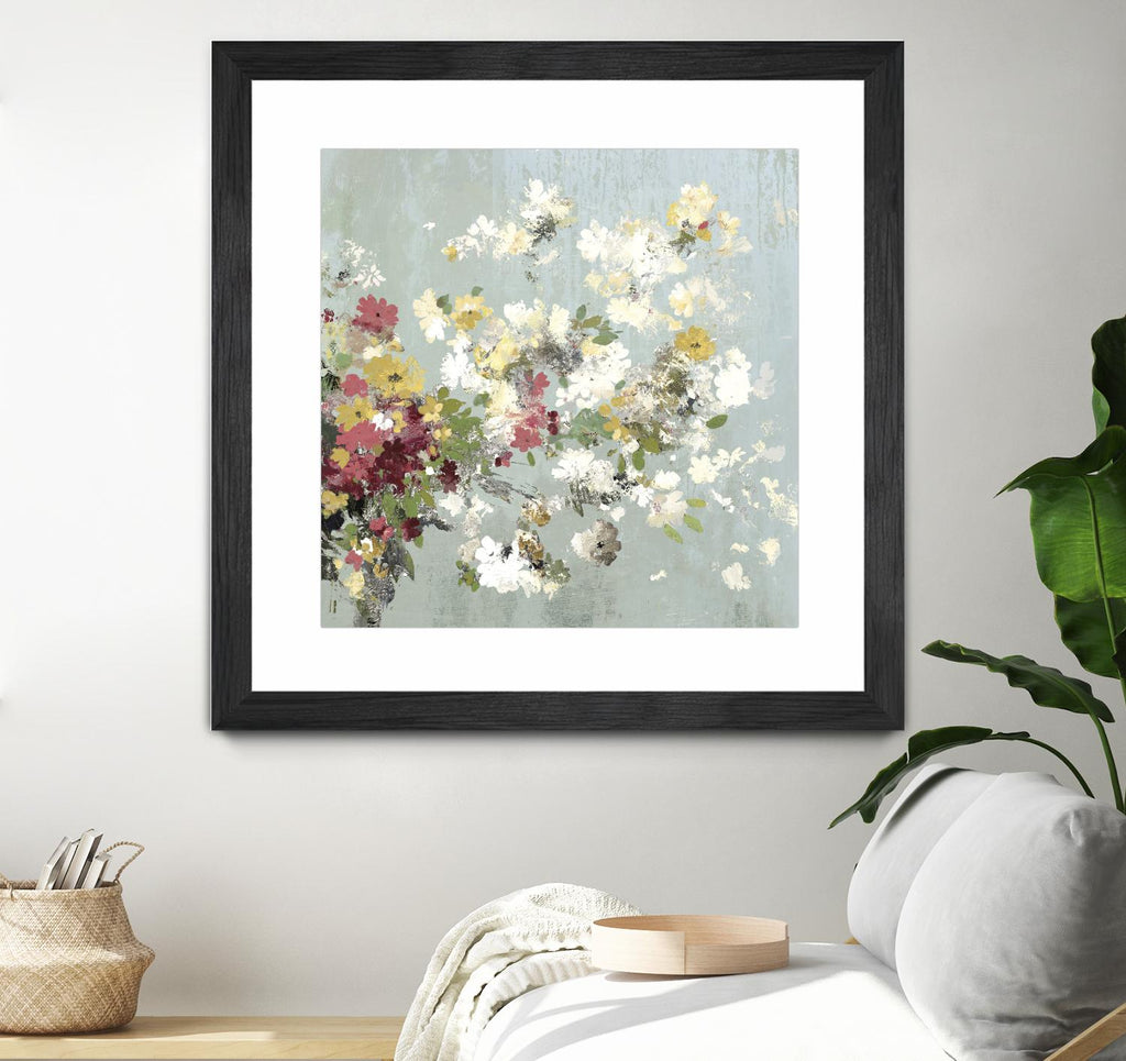 Abstract Bouquet II par Allison Pearce sur GIANT ART - floral blanc