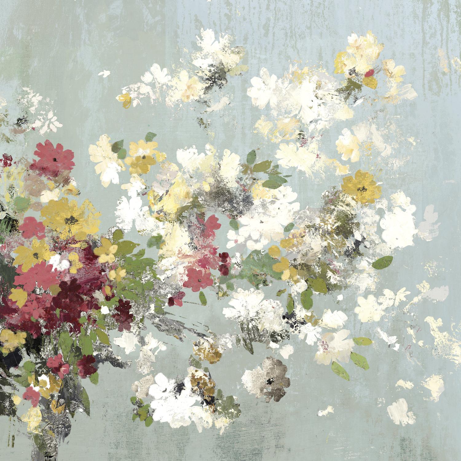 Abstract Bouquet II par Allison Pearce sur GIANT ART - floral blanc