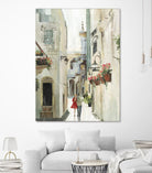 Parisian Walktrough by Allison Pearce on GIANT ART - beige floral