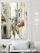 Parisian Walktrough by Allison Pearce on GIANT ART - beige floral