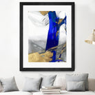 Indigo Abstract IV by PI Studio on GIANT ART - gold abstract