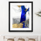 Indigo Abstract IV by PI Studio on GIANT ART - gold abstract