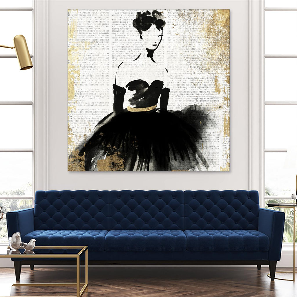 Lady in Black II by PI Studio on GIANT ART - white abstract