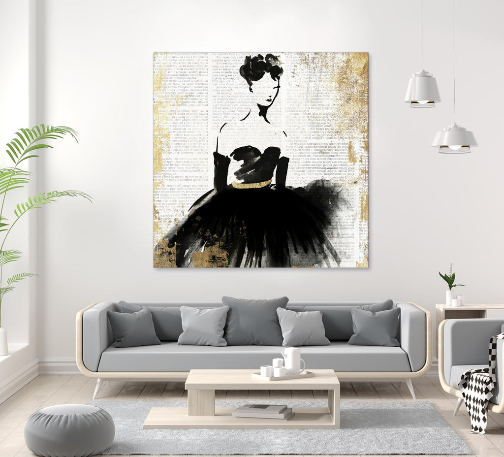 Lady in Black II by PI Studio on GIANT ART - white abstract