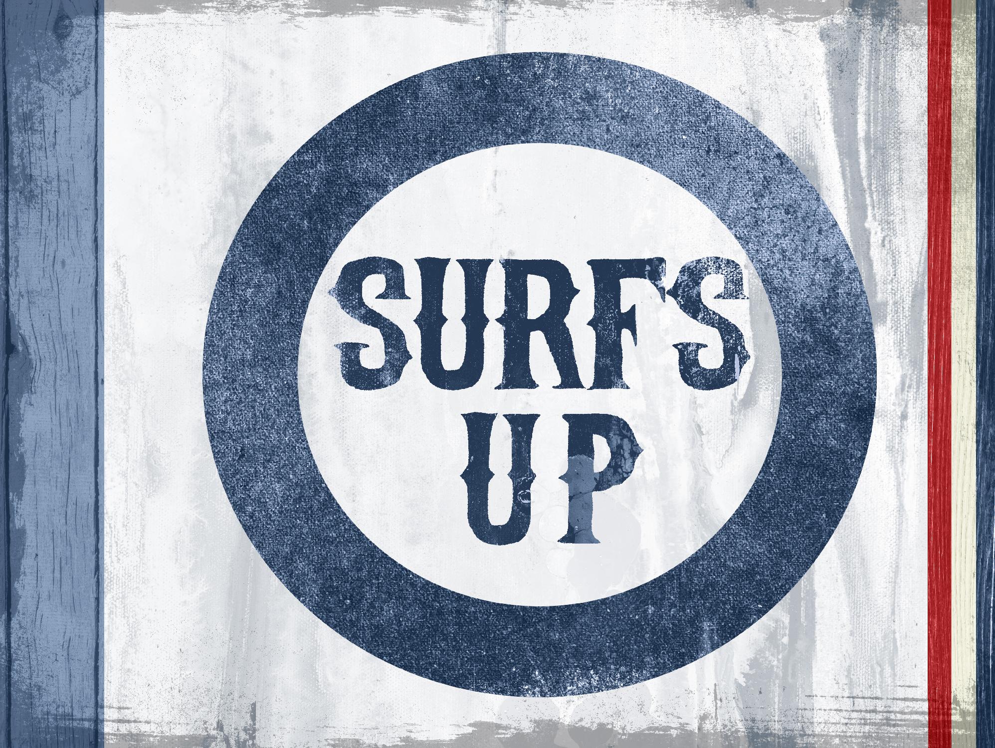 Surfs Up by PI Studio on GIANT ART - red quotes