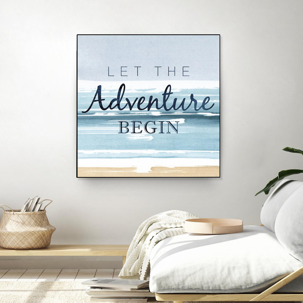 Let the Adventure Begin by PI Studio on GIANT ART - beige quotes