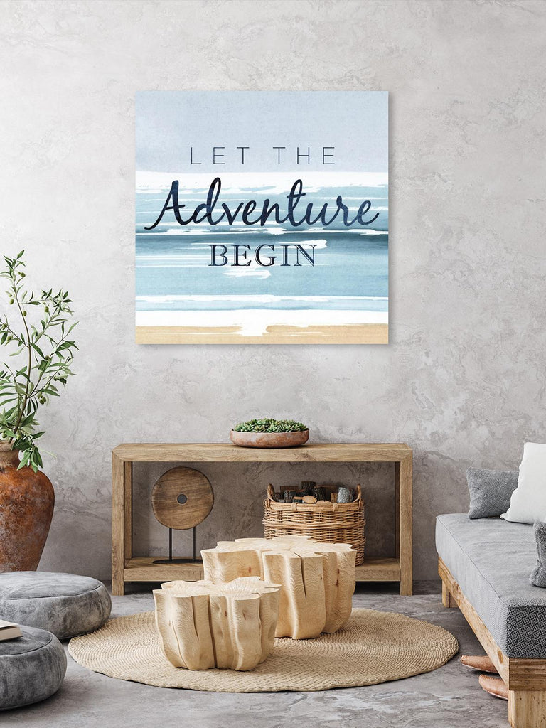 Let the Adventure Begin by PI Studio on GIANT ART - beige quotes