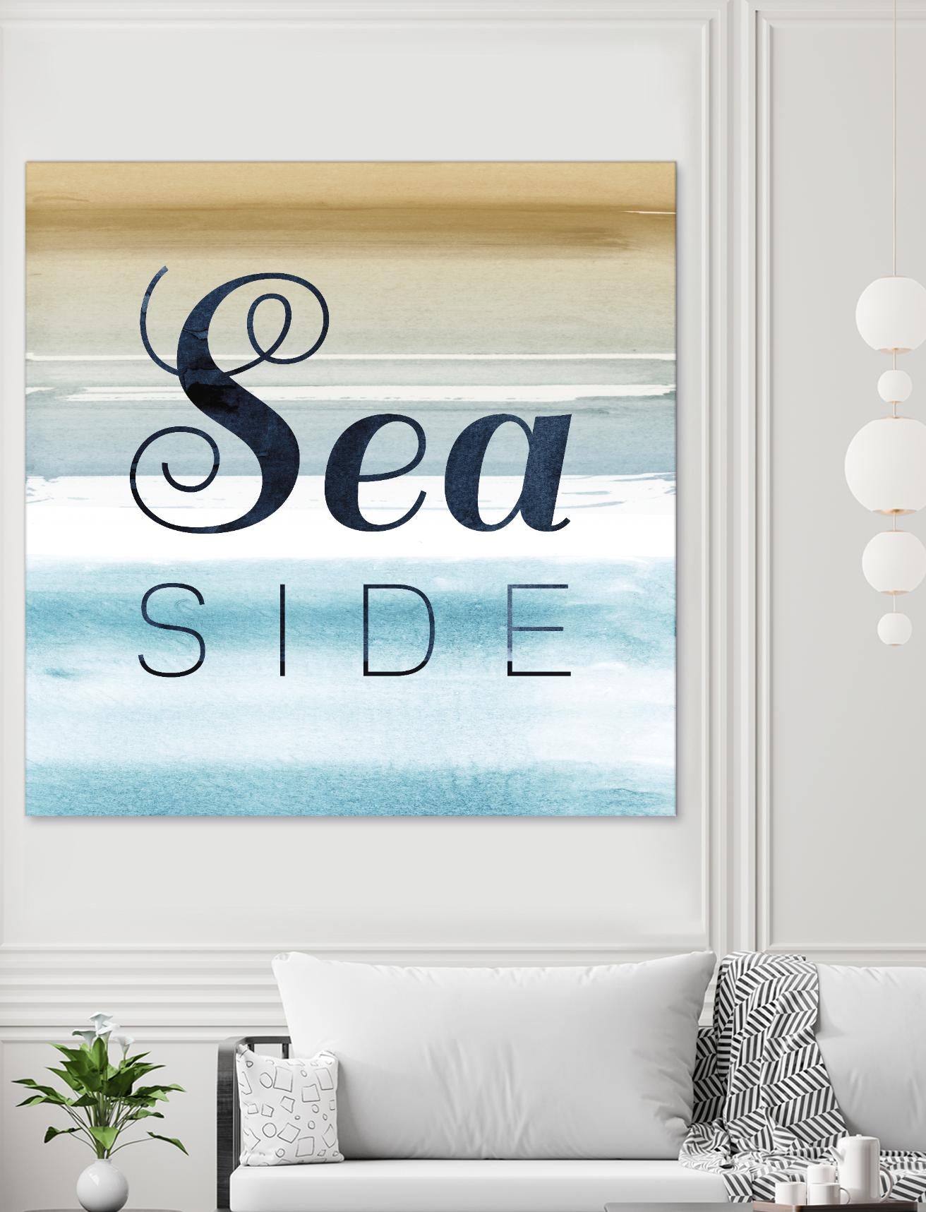 Sea Side by PI Studio on GIANT ART - beige quotes