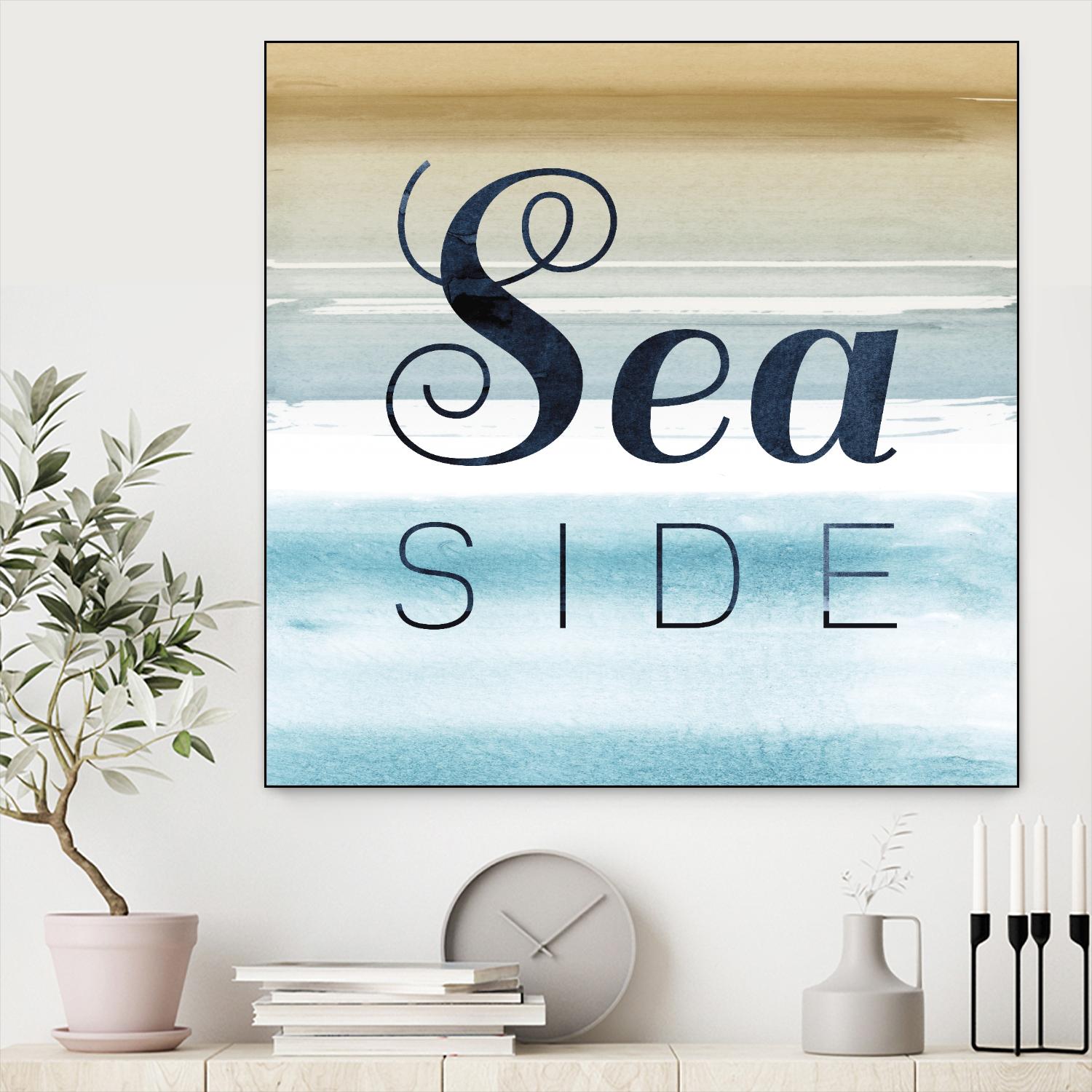 Sea Side by PI Studio on GIANT ART - beige quotes