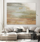Gold & Blush Coast by PI Studio on GIANT ART - green abstract