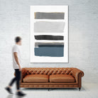 stacked Stripes I by Pi  Studio  on GIANT ART - gold shapes stripes