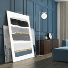 Stacked Stripes III by PI Studio  on GIANT ART - gold shapes stripes