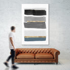 Stacked Stripes III by PI Studio  on GIANT ART - gold shapes stripes