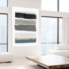 Stacked Stripes III by PI Studio  on GIANT ART - gold shapes stripes