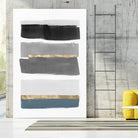 Stacked Stripes III by PI Studio  on GIANT ART - gold shapes stripes