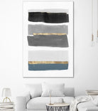 Stacked Stripes III by PI Studio  on GIANT ART - gold shapes stripes