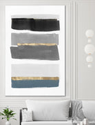 Stacked Stripes III by PI Studio  on GIANT ART - gold shapes stripes