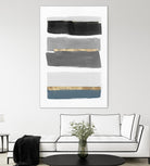 Stacked Stripes III by PI Studio  on GIANT ART - gold shapes stripes