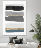 Stacked Stripes III by PI Studio  on GIANT ART - gold shapes stripes