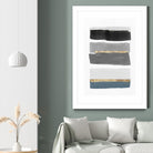 Stacked Stripes III by PI Studio  on GIANT ART - gold shapes stripes